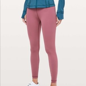 Lululemon Wunder Under 7/8 Leggings Misty Merlot 6